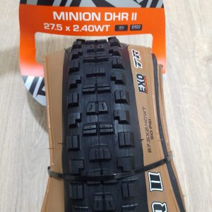 Llanta Maxxis Minion DHR II 27.5X2.40WT EXO/TR/SKINWALL 60TPI