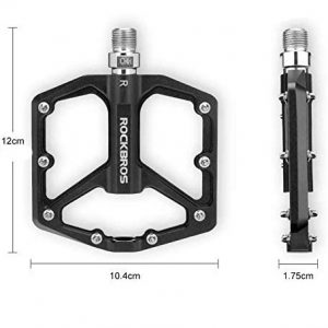 Pedal Rockbros Aluminio Rodaje Negro